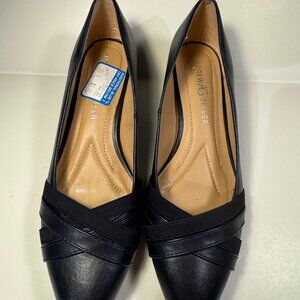 New Andrew Geller Navy Blue Shoes 8M